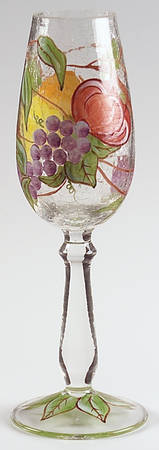 Pompeii Fruit Glassware Champagne Flute