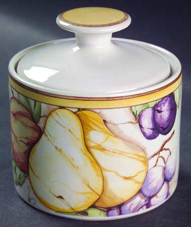 Pompeii Fruit Sugar Bowl & Lid