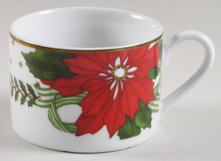 Poinsettias Flat Cup