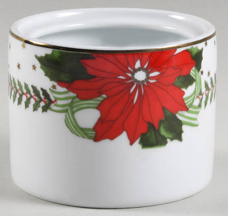 Poinsettias Sugar Bowl No Lid