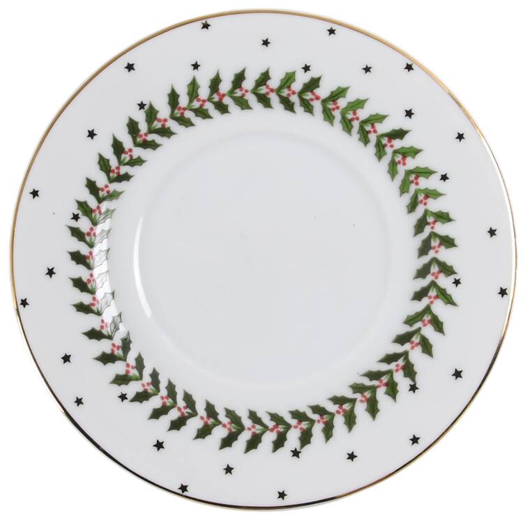 Poinsettias Saucer