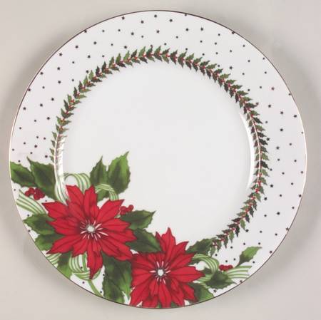 Poinsettias 12" Chop Plate (Round Platter)