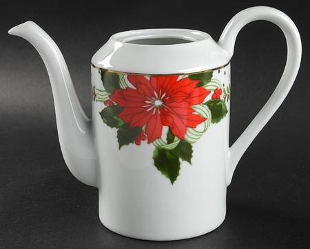 Poinsettias Teapot No Lid