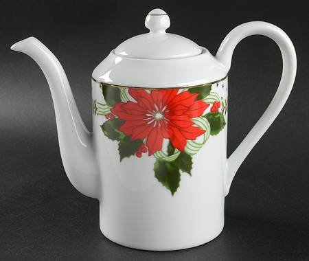 Poinsettias Teapot & Lid