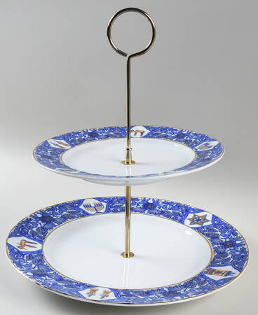Tradition 2 Tiered Serving Tray (Dinner & Salad Plate)