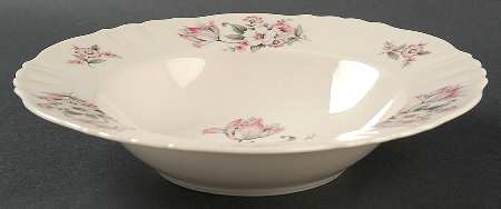Moss Rose (Scalloped, No Trim) Rim Soup Bowl