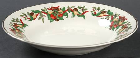 Christmas Bounty Rim Soup Bowl