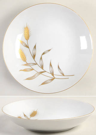 Golden Leaf Coupe Soup Bowl