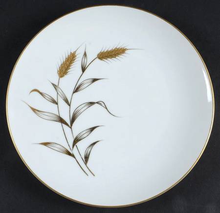 Golden Leaf Salad Plate