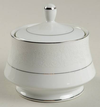 Silver Lace Sugar Bowl & Lid