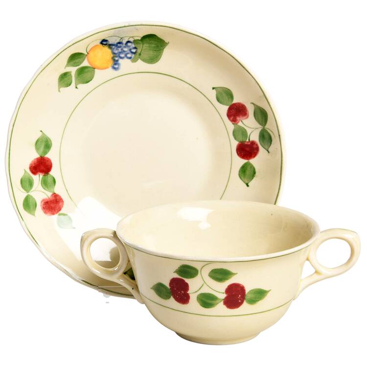 1346B Flat Bouillon Cup & Saucer