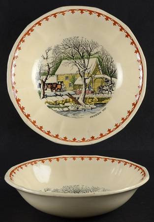 American Ways & Days (Brown Fleur Ring) Coupe Cereal Bowl