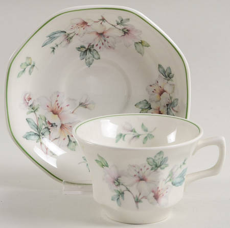 Azalea Flat Cup & Saucer Set