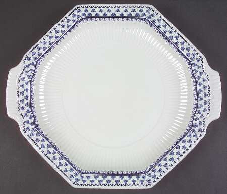 Brentwood (Adams Back Stamp) Octagonal Handled Cake Plate