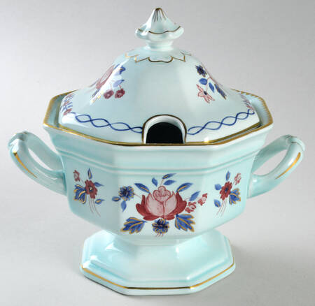 Cascade Sauce Boat & Lid by Adams China