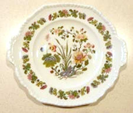 Country Meadow Handled Cake Plate
