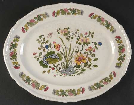 Country Meadow 13" Oval Serving Platter