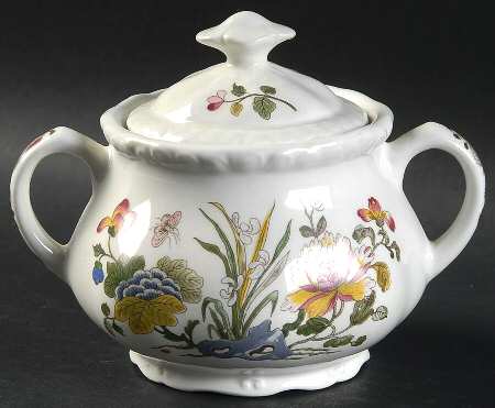 Country Meadow Sugar Bowl & Lid