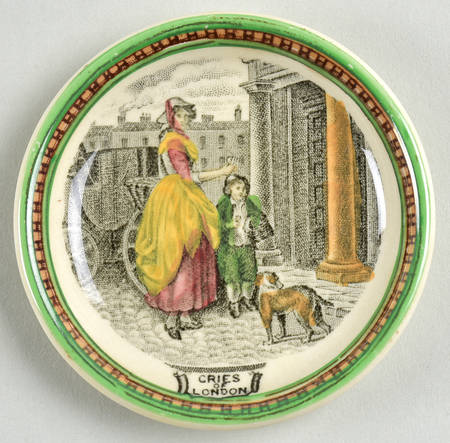 Cries of London (Green & Brown rim) Butter Pat