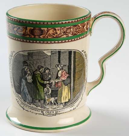 Cries of London (Green & Brown rim) Tankard
