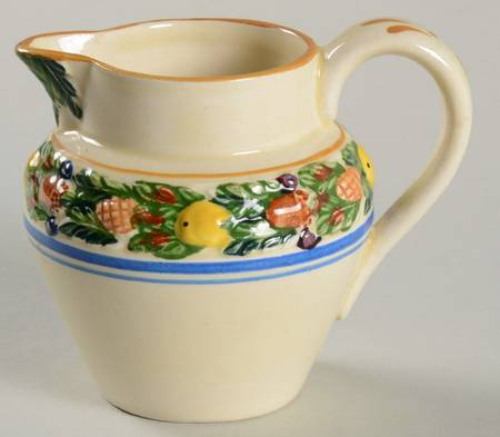 Della Robia Multicolor on Cream Mini Creamer