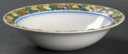 Della Robia Multicolor on White Coupe Cereal Bowl