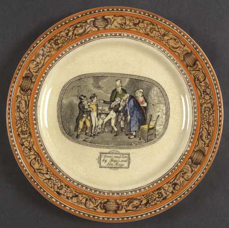Dickens Orange (Old Back Stamp) Dessert/Pie Plate