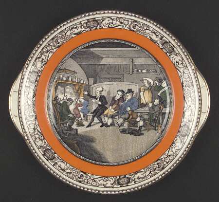 Dr. Syntax Handled Cake Plate