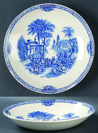 Landscape (Blue & White) Coupe Soup Bowl