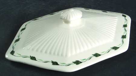Lincoln (Green Vine on Rim) Lid for Oval Vegetable