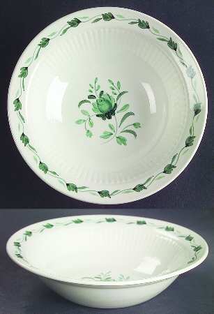 Lincoln (Green Vine on Rim) Rim Cereal Bowl