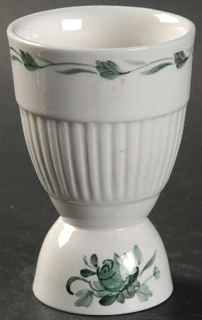 Lincoln (Green Vine on Rim) Double Egg Cup