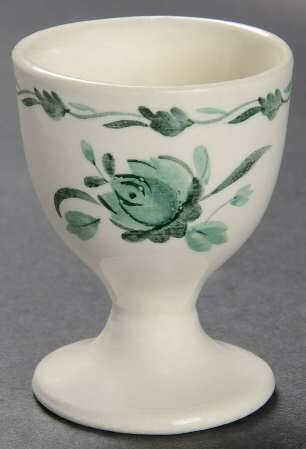 Lincoln (Green Vine on Rim) Single Egg Cup