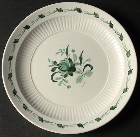 Lincoln (Green Vine on Rim) Salad Plate