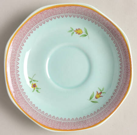Lowestoft (Newer Backstamp) Saucer