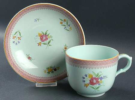 Lowestoft (Newer Backstamp) Jumbo Cup & Saucer Set