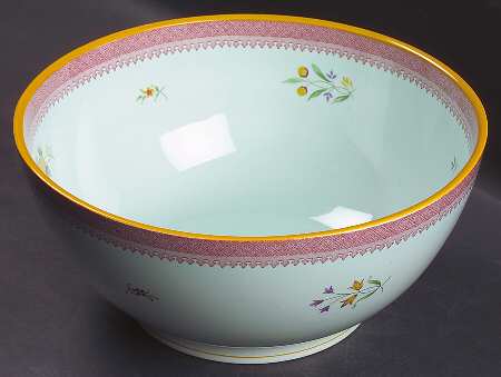 Lowestoft (Newer Backstamp) 10" Chinese Bowl