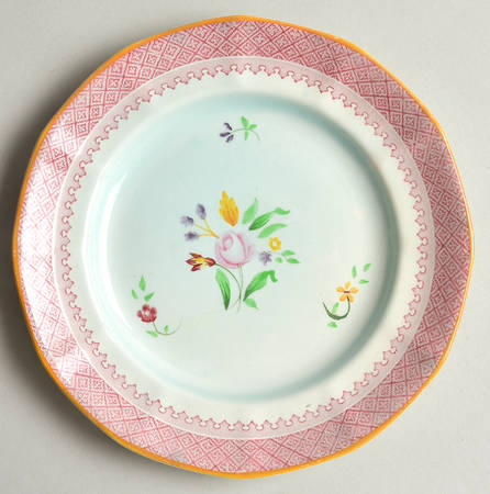Lowestoft (Older Backstamp) Bread & Butter Plate