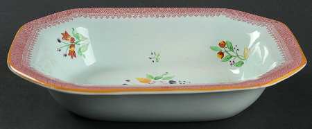 Lowestoft (Older Backstamp) 10" Oval Vegetable Bowl
