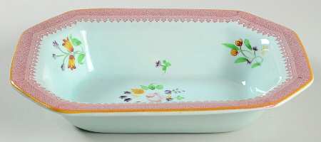 Lowestoft (Older Backstamp) 9" Oval Vegetable Bowl