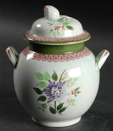 Mandalay Green Sugar Bowl & Lid