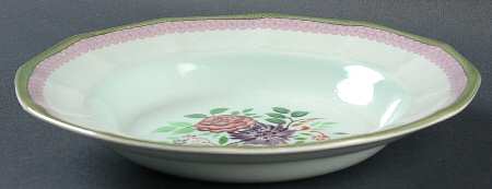 Mandalay Green Rim Soup Bowl