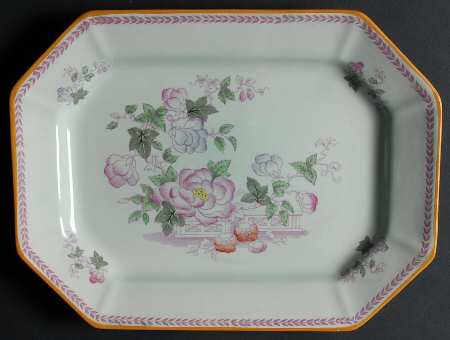 Metz Older Backstamp 12" Oval Serving Platter