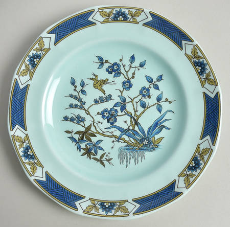 Ming Toi Blue Salad Plate