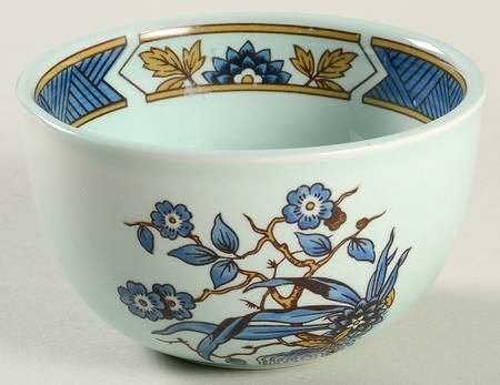 Ming Toi Blue Mini Open Sugar Bowl