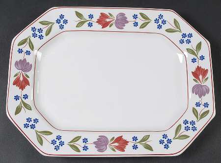 Old Colonial (Newer Backstamp) 12" Oval Serving Platter