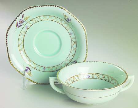 Regent Flat Cream Soup Bowl & Saucer Set