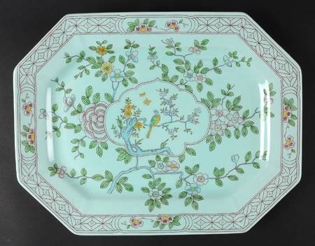 Singapore Bird (Newer Backstamp) 14" Oval Serving Platter