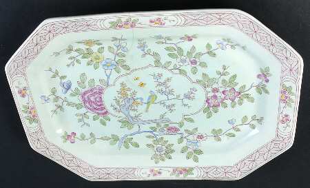 Singapore Bird (Older Backstamp) 14" Oval Serving Platter