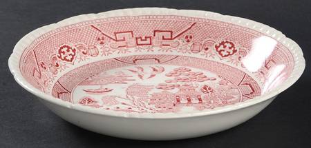 Willow Pink Coupe Soup Bowl